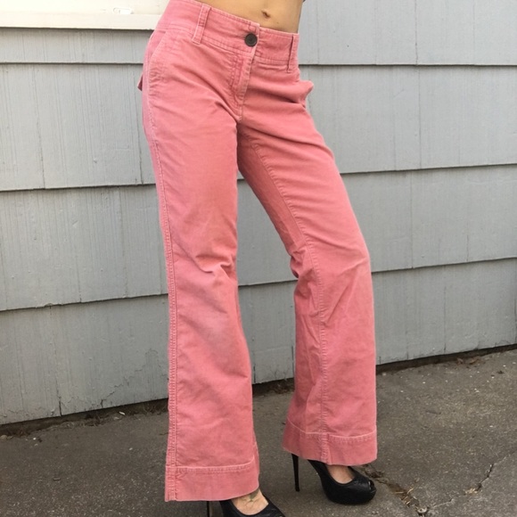 Tommy Hilfiger Pants - Tommy Hilfiger pink corduroy flare low rise pants